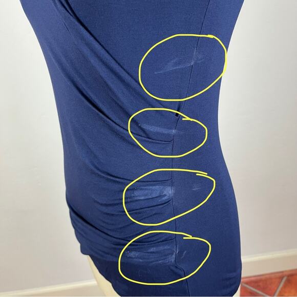 Pure Collection Blue Ruched Top - Picture 5 of 9